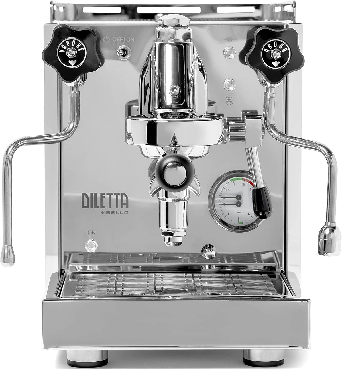 Diletta Bello Espresso Machine | Heat Exchanger | E61 | Manual Control | 3 Liter | Made In Italy | (Stainless Steel)