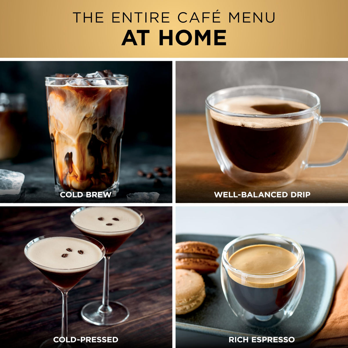 Ninja Luxe Café Premier 3-in-1 Espresso Machine, Drip Coffee, & Cold Brew | Built-in Grinder, Hands-Free Milk Frother, and Assisted Tamper for Cappuccinos & Lattes, Stainless Steel, ES601