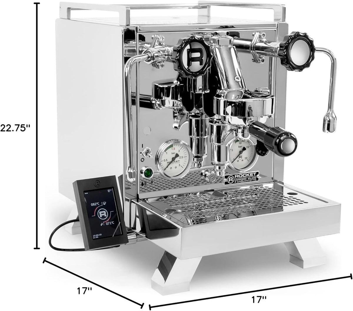 Stainless Steel Dual Boiler Espresso Machine With PID